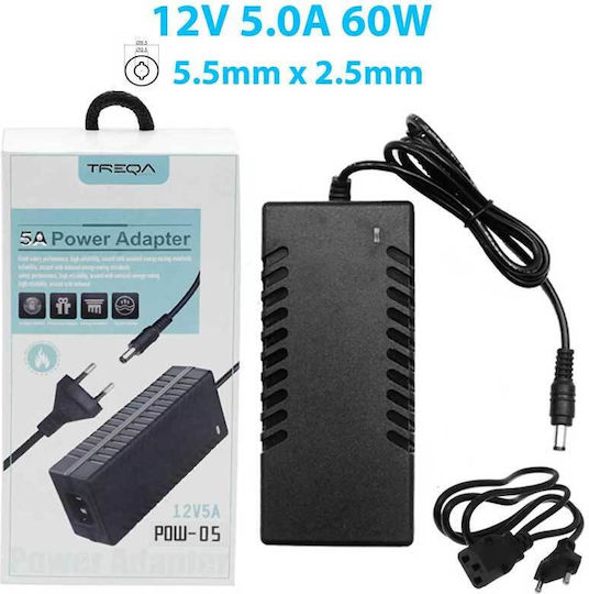 Универсален Захранващ Блок 12 5A с Мощност 60W (1250)