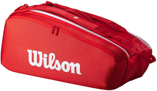 Wilson Super Tour 9 Racket Tennis Bag Red