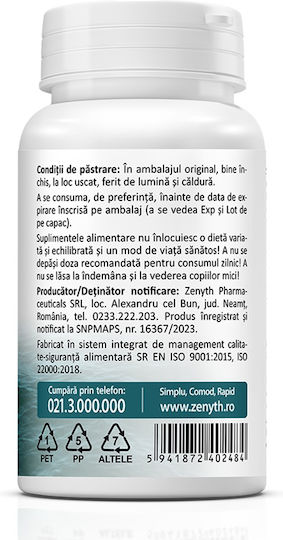 Zenyth Calciu Marin Potrivit pentru Copii 60 Capsule
