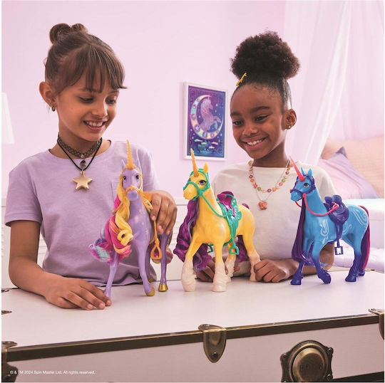 Spin Master Unicorn Academy Wildstar cu Luminițe Curcubeu 28cm.