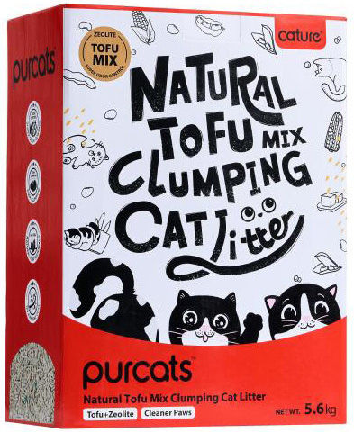 Cature Natural Tofu Clumping Pellet Γάτας Tofu 5.6kg / 14lt