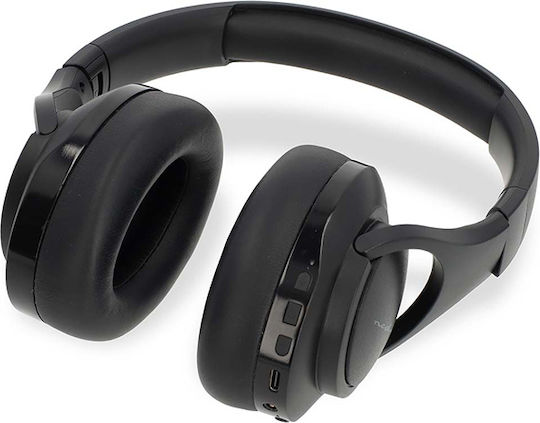 Nedis Wireless / Wired Over Ear Headphones with 28 hours of Operation and Quick Charge Black
