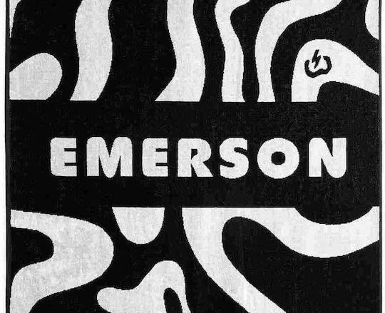 Emerson Beach Towel Cotton Black 160x86cm.
