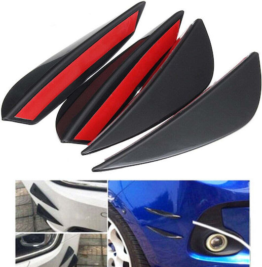 Set 4 Decorative Tuning Bar Wings Black Color