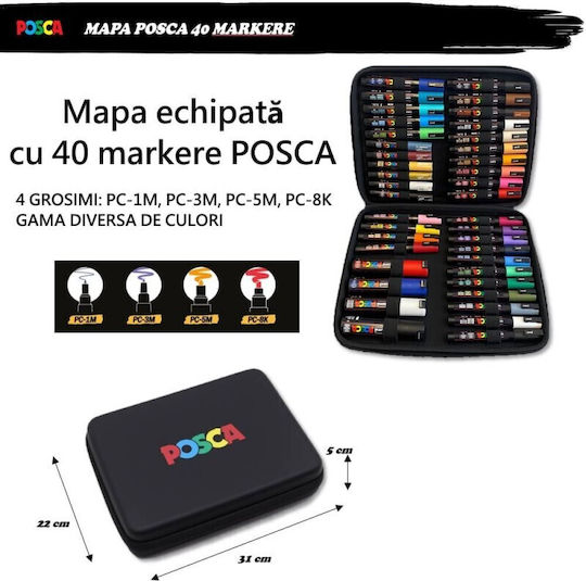 Posca Markers Colorful 40pcs