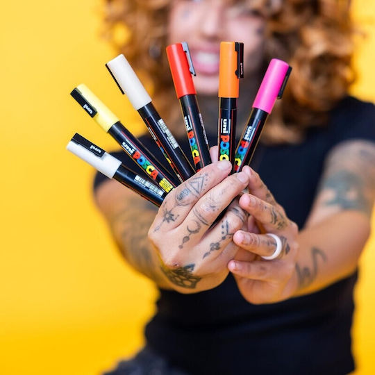Posca PC-5M Ακρυλικοί Μαρκαδόροι Metallica Colours 2.5mm Σετ 8τμχ