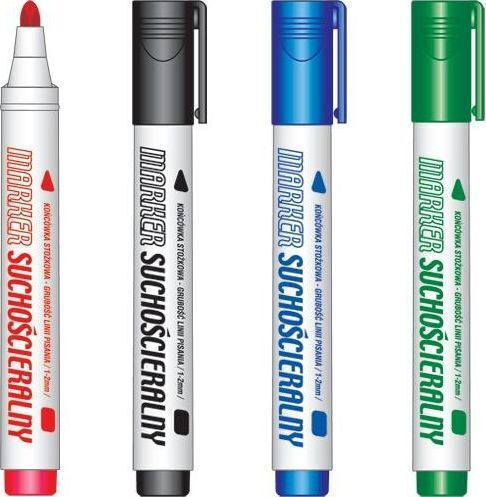 Marker pentru tablă albă Tetis Dry Erase Km-107 Negru