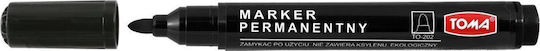Toma Permanent Markers Black 10pcs