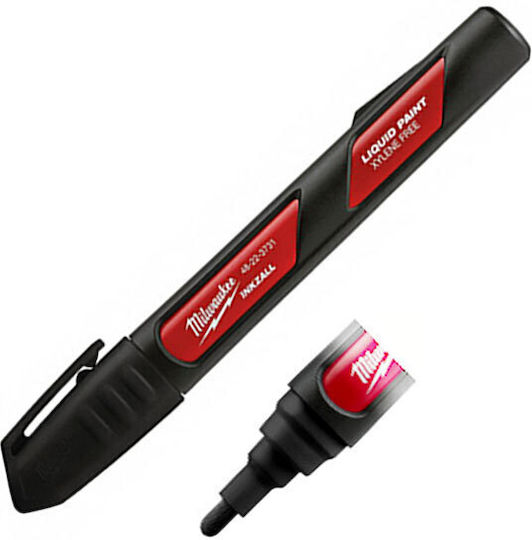 Milwaukee Inkzall Ανεξίτηλος Μαρκαδόρος Μαύρος 1mm
