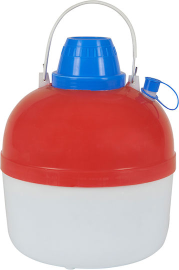 Velco Δοχείο με Βρυσάκι Θερμός Φελιζόλ 5lt Κόκκινο