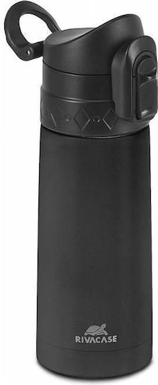 Rivacase Flask Bottle Thermos Stainless Steel 500ml Black with Cap-Cup