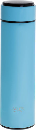 Adler Μπουκάλι Θερμός Ανοξείδωτο 470ml Μπλε