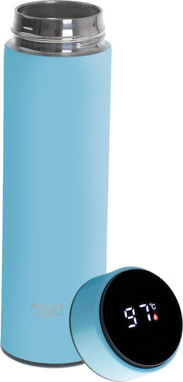 Adler Μπουκάλι Θερμός Ανοξείδωτο 470ml Μπλε
