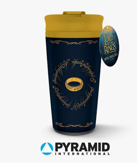Pyramid International Ring Travel Pahar Termos Plastic 450ml Multicolor