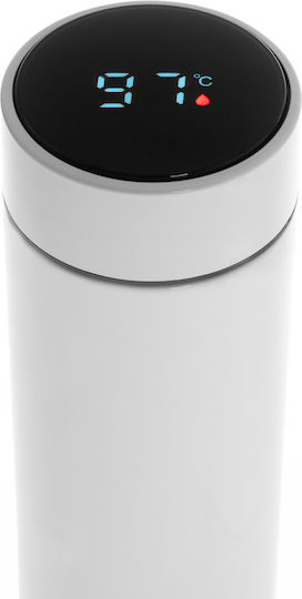 Adler Μπουκάλι Θερμός Ανοξείδωτο 473ml White