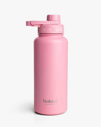 SmartShake Sports Μπουκάλι Θερμός Ανοξείδωτο 960ml Light Pink