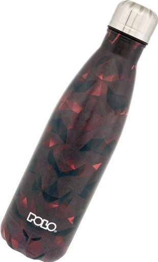 Polo Shapes Бутилка Термос Неръждаема стомана 500мл Red - Black