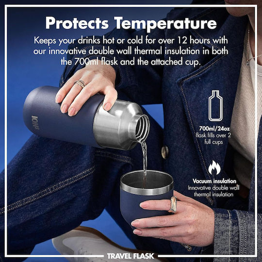 Ion8 Stainless Steel Thermos Bottle 700ml Purple