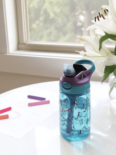 Contigo Easy Clean Kids Water Bottle 420ml Unicorns