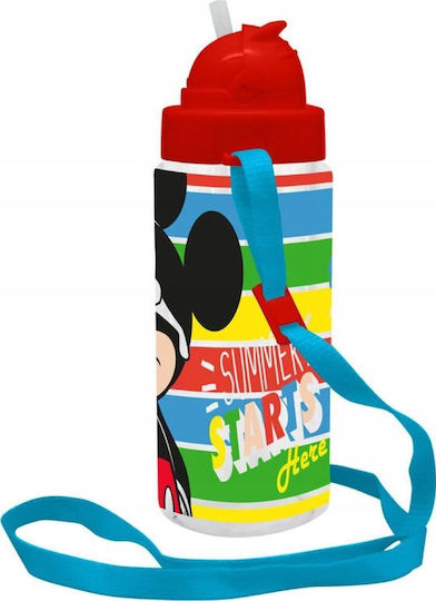 Kids Licensing Παιδικό Παγούρι Mickey Πλαστικό με Καλαμάκι 500ml