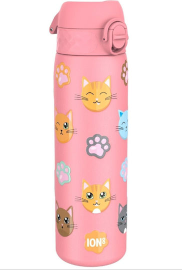 Ion8 Katzen Kinderflasche Thermos Rostfreier Stahl 500ml (Verschiedene Designs/Farben)