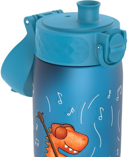 Ion8 Slimkids Kids Water Bottle Dinosaur Plastic Transparent 500ml