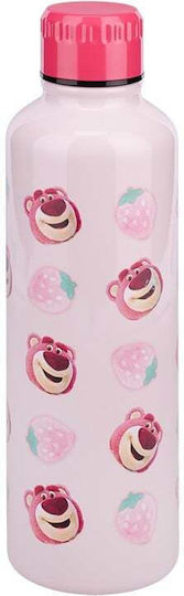 Paladone Kids Water Bottle Stainless Steel with Screw Cap Non Spill Pink 500ml (Various Designs/Colours)