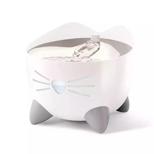 Catit Pixi Automatic Stainless Steel Waterer / Fountain for Dog & Cat 3x 2lt 17cm in White Color
