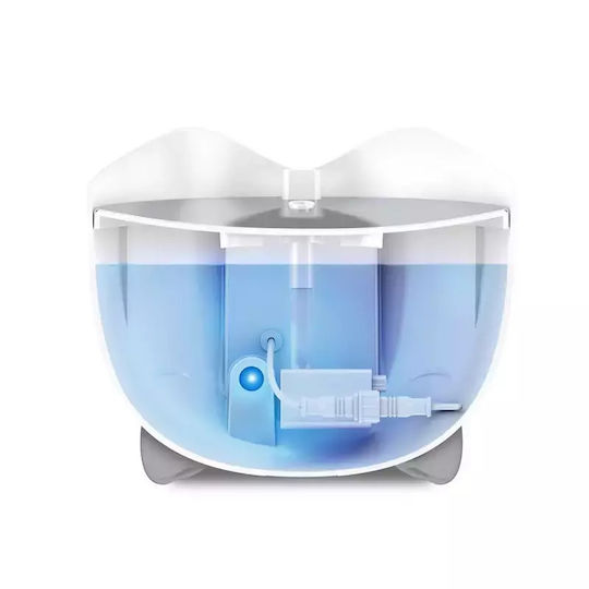 Catit Pixi Automatic Stainless Steel Waterer / Fountain for Dog & Cat 3x 2lt 17cm in White Color
