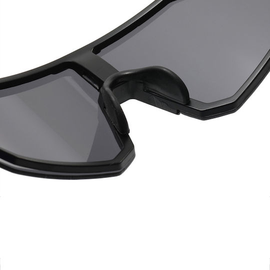 Techsuit Cycling Glasses with Black Frame & Multicolour Lenses