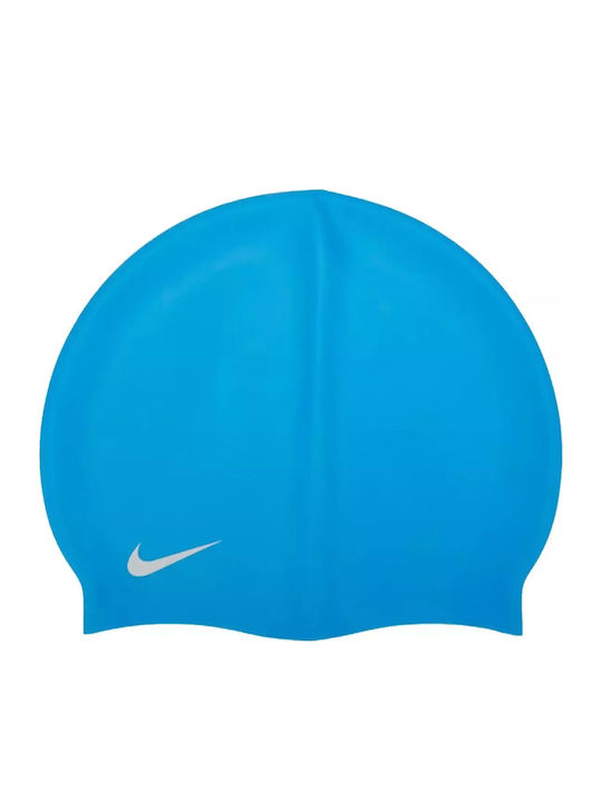 Nike SOLID Schwimmkappe Kinder Blau