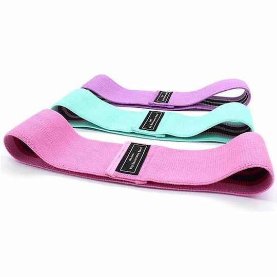 Level-S Benzi de rezistență în formă de buclă seturi 3buc Colorate 70cm 0.7m