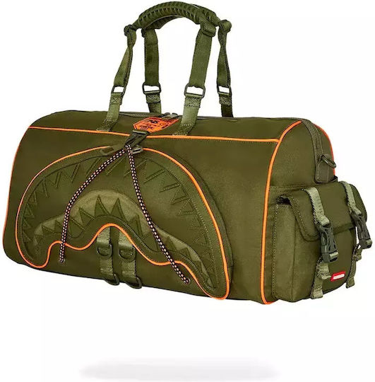 Sprayground Spec Ops Global Hawk Emperor Σακ Βουαγιάζ 35lt Χακί από Δερματίνη Μ50xΠ25xΥ27εκ.