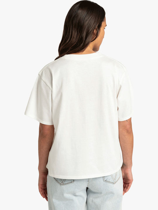 Damen T-Shirt Tierdruck White, Beige