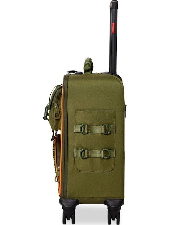 Sprayground Special Ops Global Hawk Koffer Kabine Stoff Khaki mit 4 Räder Höhe 49.5cm