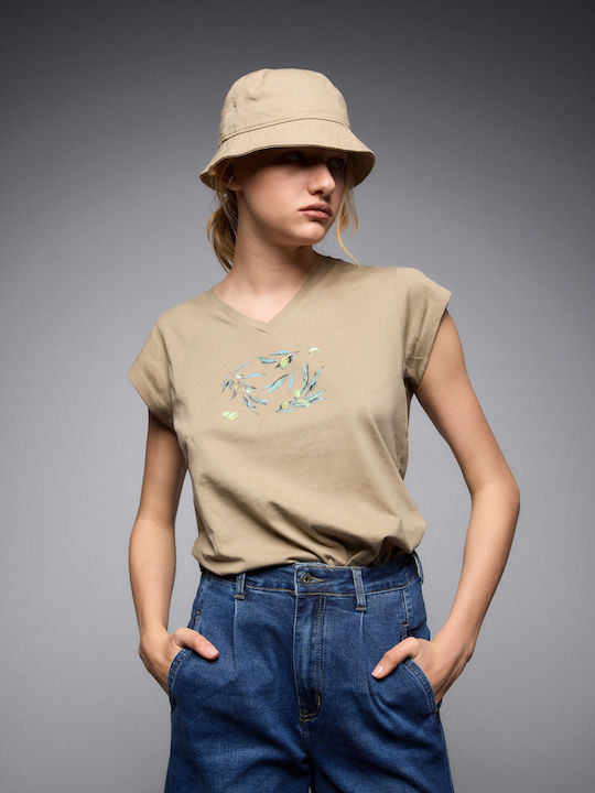 Women's T-shirt Khaki