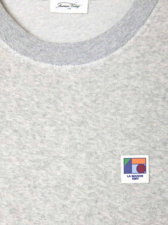 Women's Long Sleeve Sweater Cotton Grey