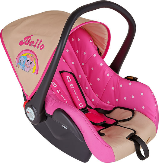 Beboulino Bello 2 in 1 Baby Stroller Suitable for Newborn Pink Bears Of Love 9.5kg