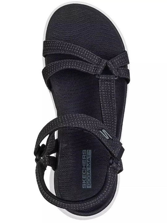 Go Walk Flex Sublime Γυναικεία Ανατομικά Σανδάλια Sporty Μαύρα 141451-BKW