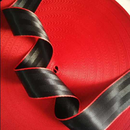 Curea de Siguranță Tuning Culoare Negru-roșu Lățime 46 Mm Preț Pe Metru Liniar