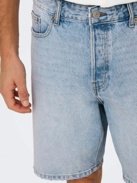 Мъжка Бермуда Light Blue Denim