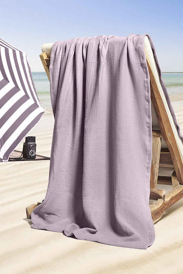 Aigaion Beach Towel Burgundy 200x120cm.