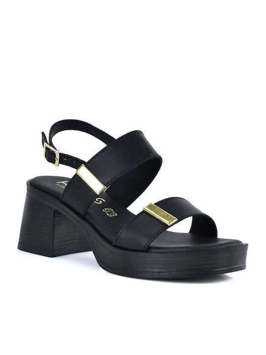 Leather Sandals Black