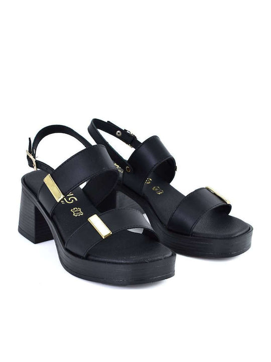 Leather Sandals Black
