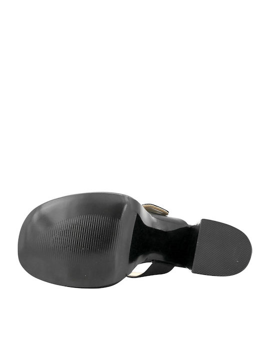 Moshel Leather Sandals Black