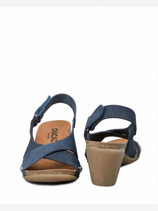 Leder Sandalen Anatomisch Marineblau