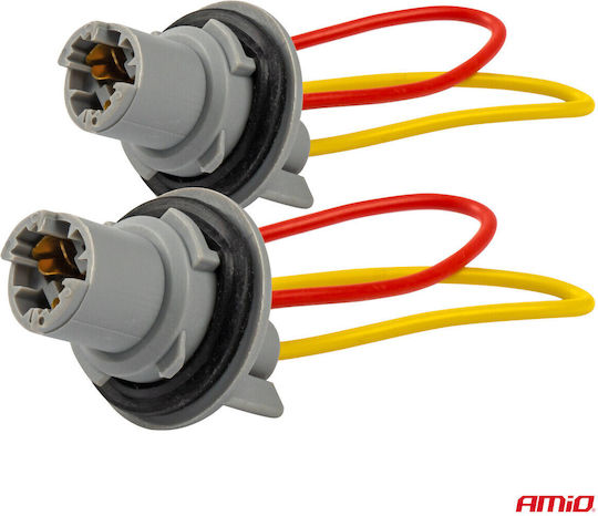 Set 2 T15 W16w W5w Bulb Sockets Rubber Gasket