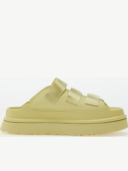 GoldenGlow Slide Women's Sandals Yellow