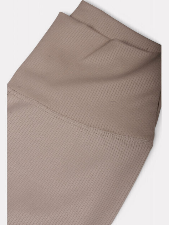 Women's Training Legging High Waisted BEIGE