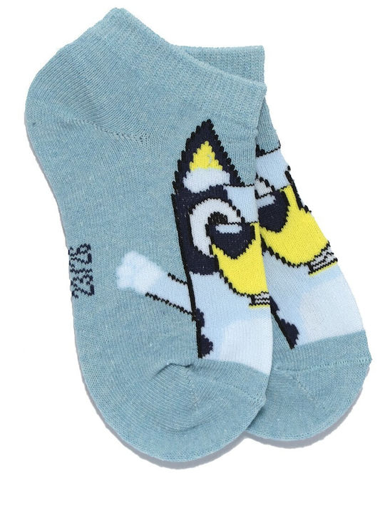 Bluey Παιδικά Σοσόνια Γκρί 3 Ζευγάρια
